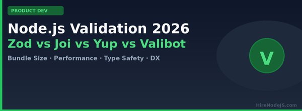 Node.js validation libraries Zod Joi Yup and Valibot compared in 2026