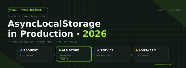 Node.js AsyncLocalStorage in 2026 — production context propagation guide