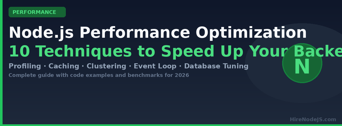 Node.js Performance Optimization: 10 Techniques for Faster Backends in ...