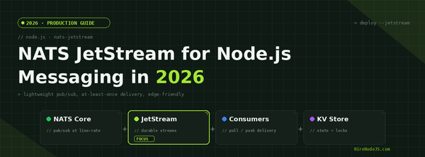 NATS JetStream for Node.js in 2026 — production messaging guide cover