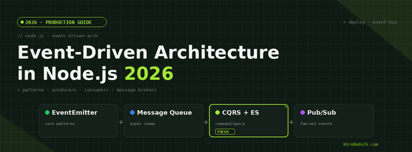 Event-Driven Architecture in Node.js: The 2026 Production Guide