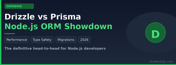 Drizzle ORM vs Prisma ORM — Node.js database showdown 2026