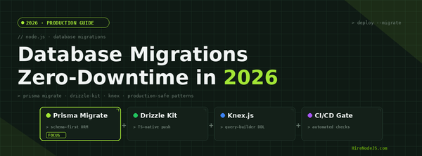 Node.js Database Migrations: Zero-Downtime Strategies for Production