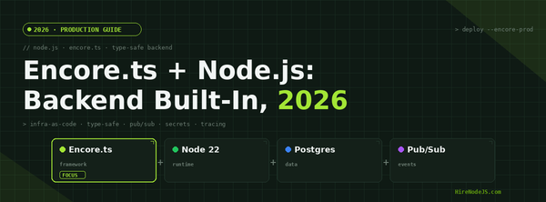 Node.js + Convex reactive backend 2026 production guide cover image