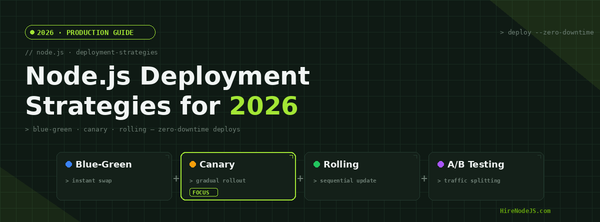 Node.js Deployment Strategies: Zero-Downtime Deploys in 2026