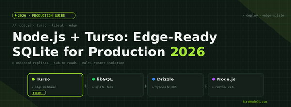 Node.js + Turso: Edge-Ready SQLite for Production in 2026